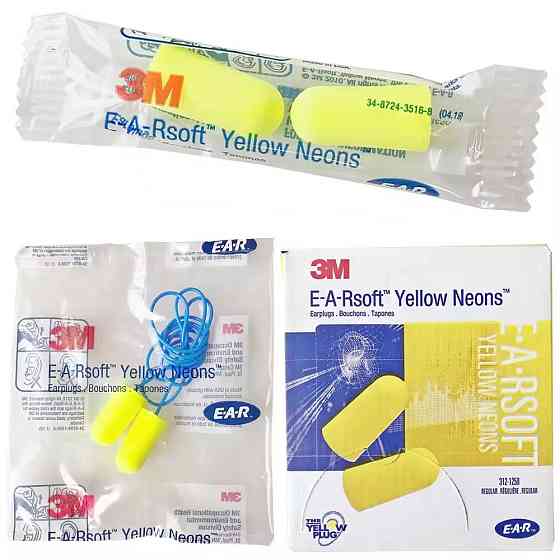 Беруши 3M 1110 з шнурком, 100 пар, м'які противошумні Київ