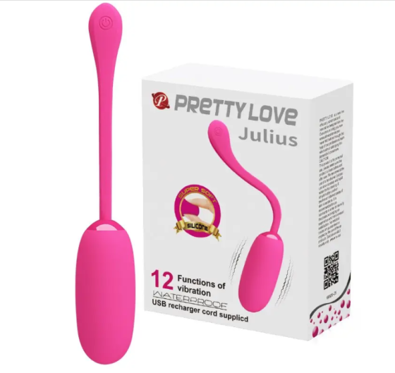 ПЕРЕЗАРЯЖАЕМОЕ ВИБРОЯЙЦО PRETTY LOVE «JULIUS» 12 режимов вибрации Sex Aura Киев