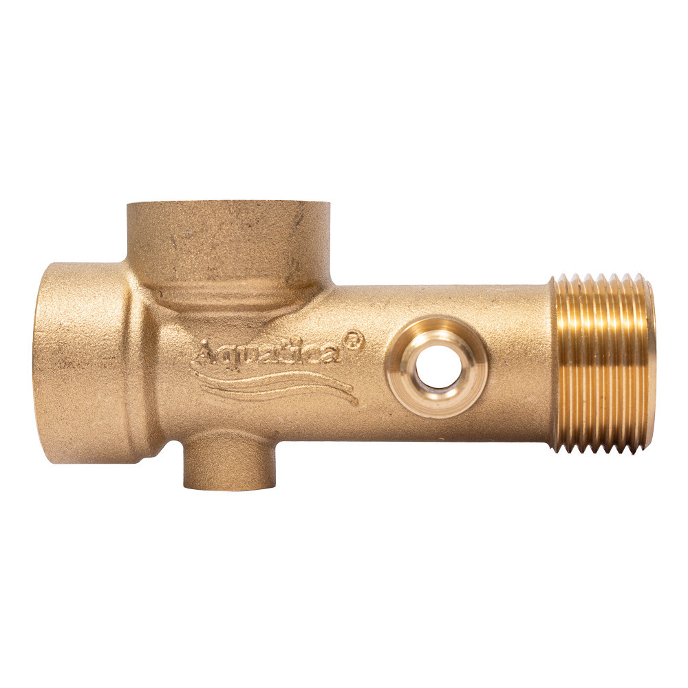 З'єднувач шестививідний 110 мм 1" М×1/4М"×1/4" М×1"F×1"F×1/4"F AQUATICA (779625) Київ - фото 7