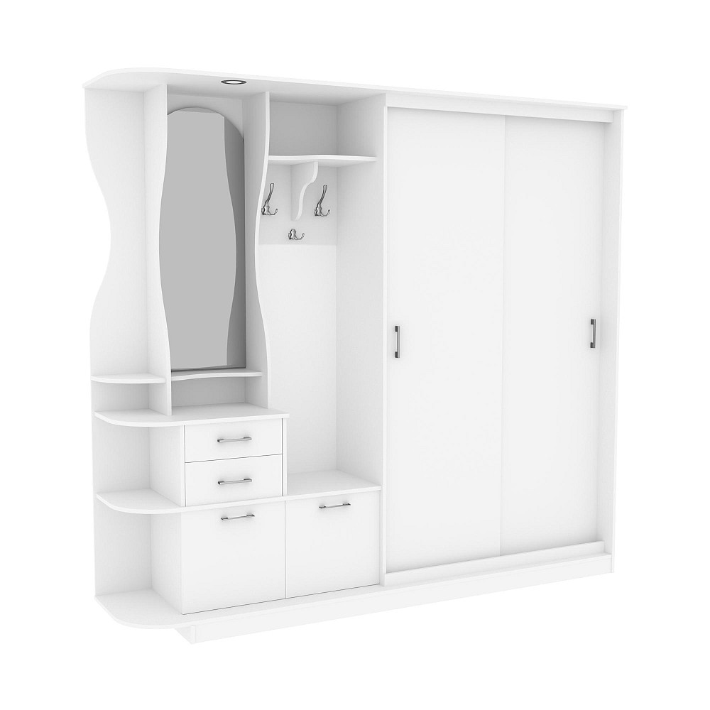 Прихожая Люкс-купе LUX, Белый, 2200/400/2100 Львов - изображение 1