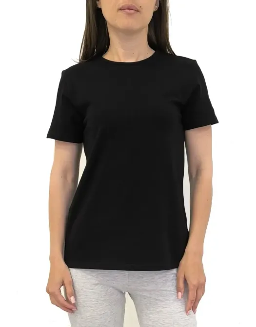 Футболка женская прямого кроя цвет черный Bono 950101 44 Киев - изображение 1