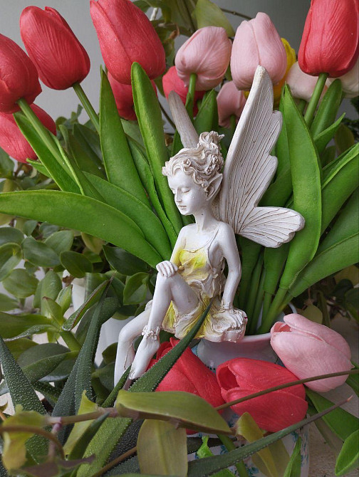 Садова фігурка Ельфа 22 см з полістоуну Одеса - фото 3