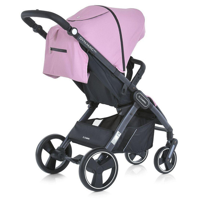 Коляска дитяча EL CAMINO DYNAMIC PRO Mauve Pink прогулянкова з чохлом та дощовиком Рожева (ME 1053-3) Чернігів - фото 10