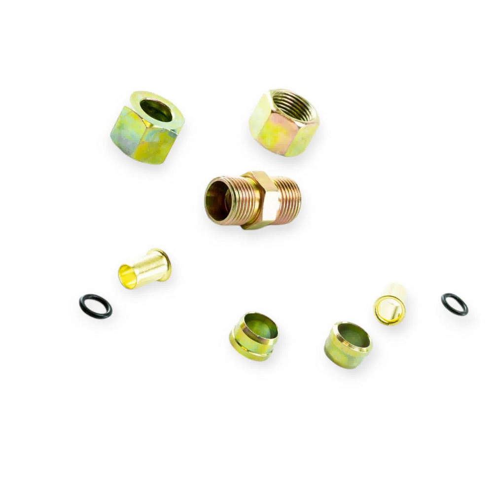 Ремкомплект трубок Камаз (соединитель резьбовой прямой) d=12 тормозных Мукачево - изображение 1