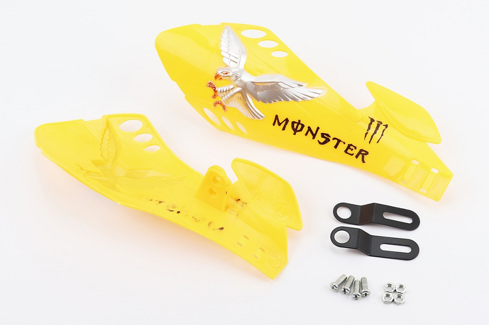 Захист для рук лів., прав. к-кт 2шт "MONSTER ENERGY" ПОМАРАНЧЕВИЙ тип2 Київ - фото 1