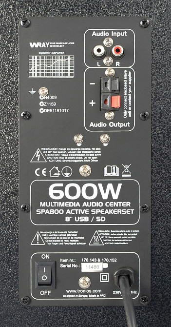 Fenton SPA800 PA Активний комплект колонок 8" SD/USB/MP3 Рівне - фото 3