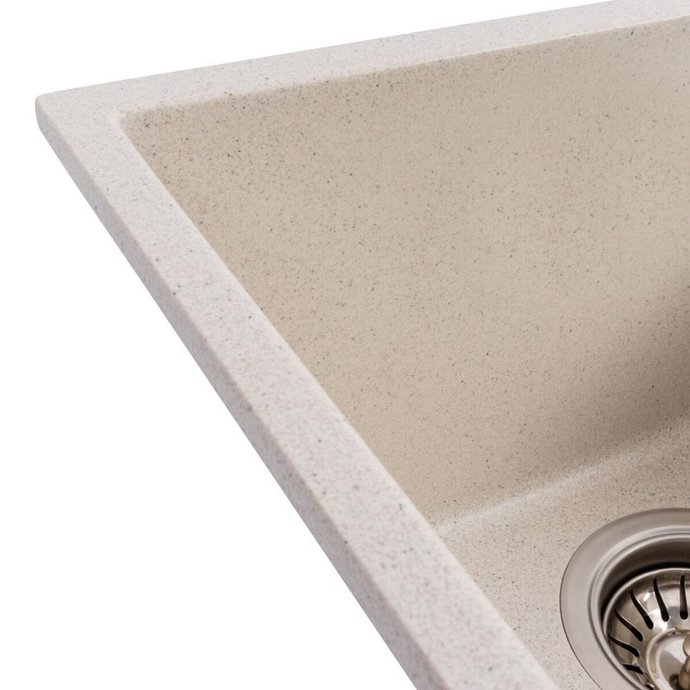 VALESO Кухонна гранітна мийка 3744 ROXY VALESO біла в крапку Коломыя - изображение 4