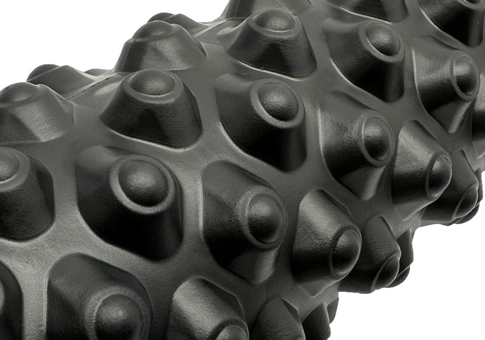 Масажний ролик EasyFit Grid Roller Extreme 33 см Чорний Коломия - фото 3