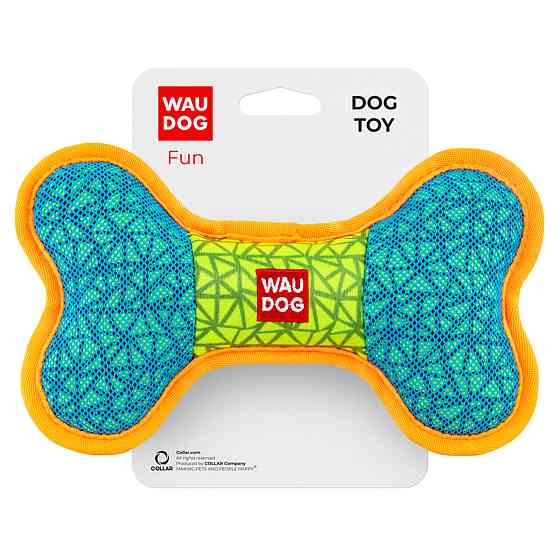Іграшка для собак WAUDOG Fun, "Кістка", Ш 20 см, Д 12 см блакитний Київ