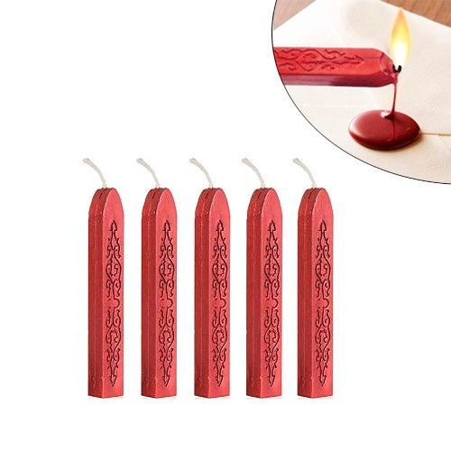 Сургучна свічка з гнотом 5шт, декоративний сургуч віск для печаток Вінниця - фото 1