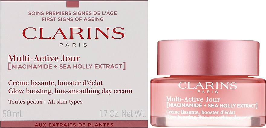 Дневной крем Clarins Multi-Active Jour Niacinamide+Sea Holly Extract Glow Boosting Line-Smoothing 50ml Слов'янськ - фото 3