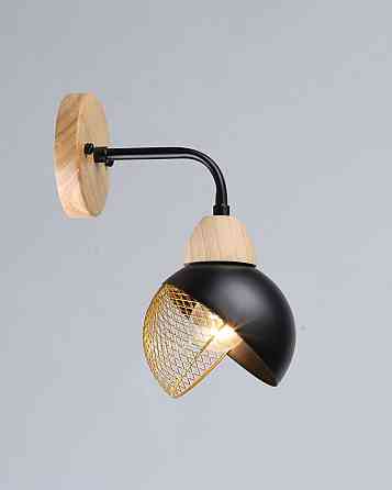 VALESO Бра з одним плафоном N6656/1W (Чорний+Дерево) Киев