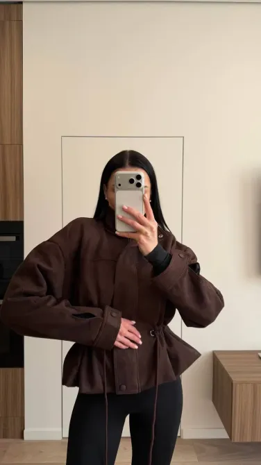 Женская замшевая куртка с талией Одесса - изображение 9