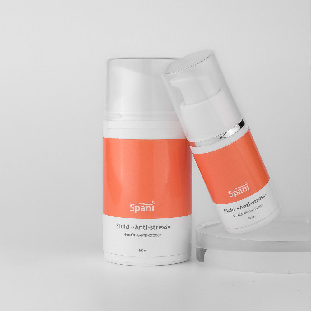 Легкий гель для обличчя з ефектом матування та SPF 35 Fluid Anti-stress SPF 35 Spani 50 мл Київ - фото 3
