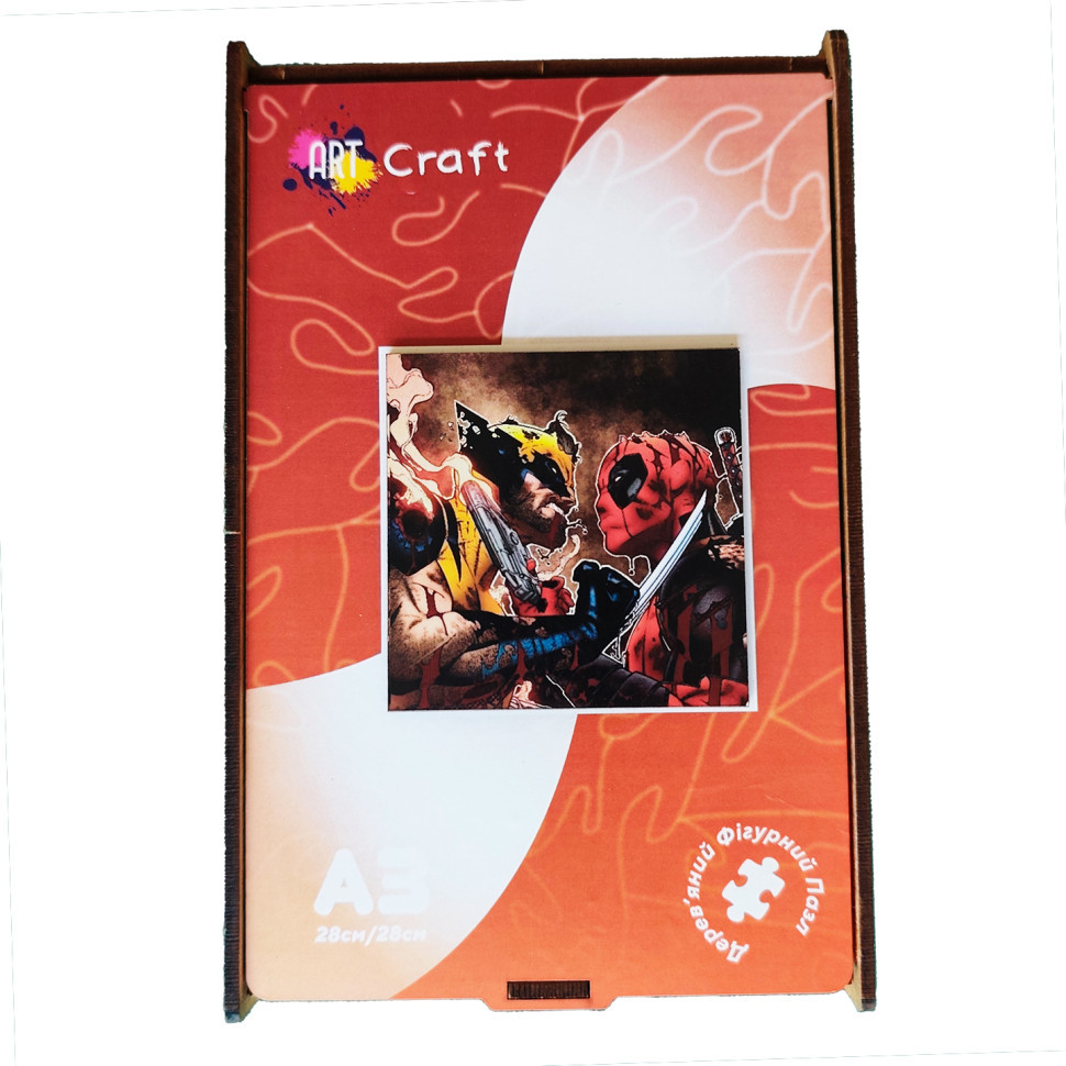 Фигурный пазл из дерева 