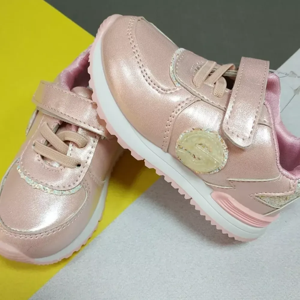 Кросівки рожеві для дівчат на липучці 13.3см Київ - фото 1