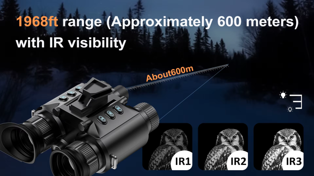 Бинокль ночного видения Z9158 4K FHD HD 850нм (до 600м в темноте) MicroSD 64GB Винница - изображение 9