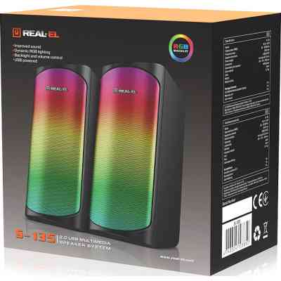 Акустическая система REAL-EL S-135 USB Black (EL121100019) Винница