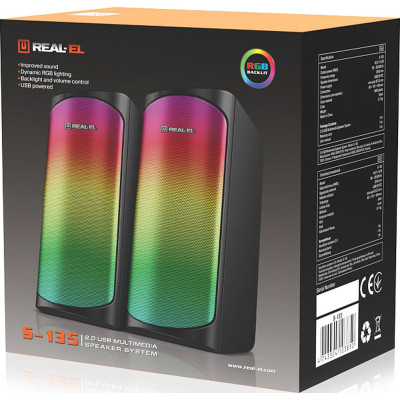 Акустична система REAL-EL S-135 USB Black (EL121100019) Вінниця - фото 5