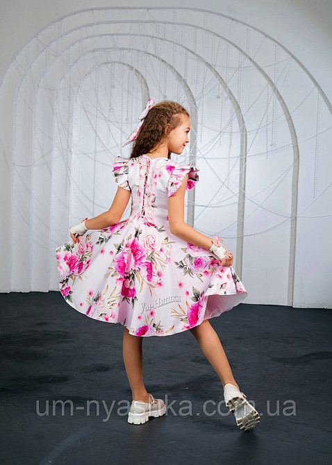 Пишне ошатне плаття з квітковим принтом Кривий Ріг - фото 12