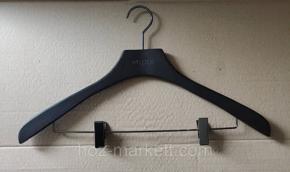 Дерев'яні плічка MEXX вішалки тремпеля з прищіпками темні чоловічі 45 см Італія Харків - фото 8