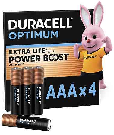 Лужні батарейки Duracell Optimum AAA, 4 шт. (6835422) Київ