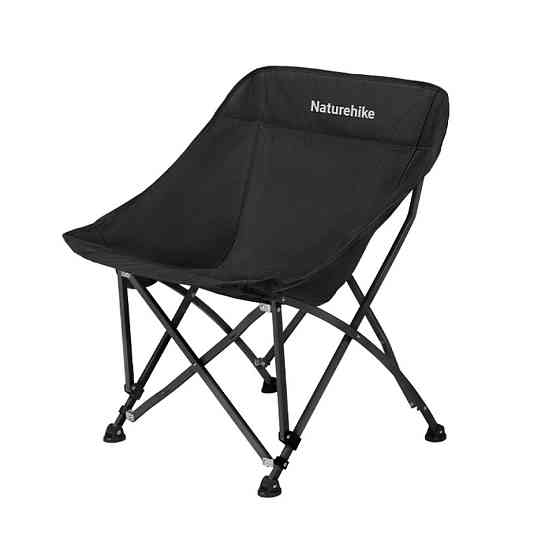 Стілець складаний Naturehike Stellaluna T04 CNK2550JJ022, вуглецева сталь, чорний Киев