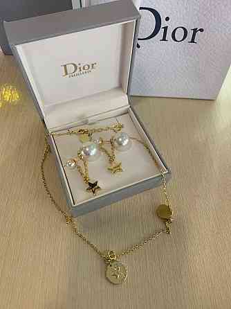 Діор набір сережки та підвіска / Dior Одеса