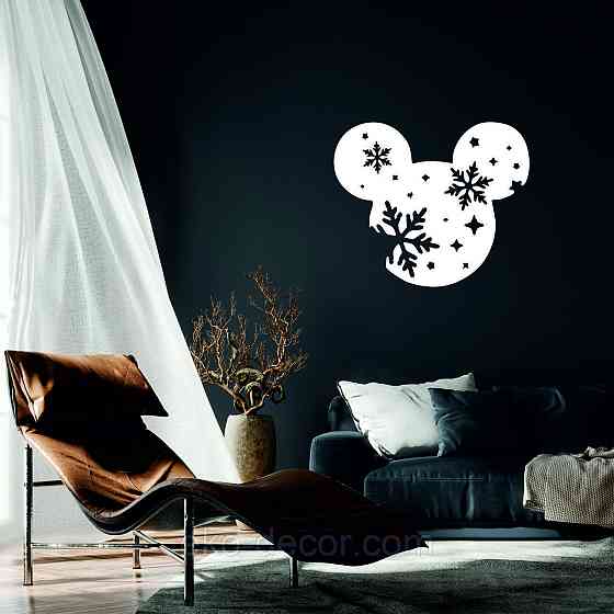 Декоративное настенное Панно «Микки Маус», Декор на стену 110*92 см, Белый Киев