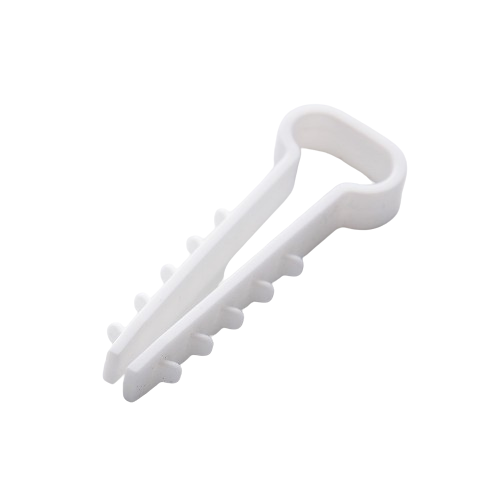 Дюбель-ялинка 8*5мм для плоского кабелю білий 100шт/уп APRO Житомир