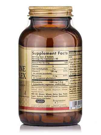 Глюкозамін МСМ комплекс Solgar Glucosamine MSM 120 таб Київ