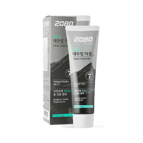 Зубная паста с древесным углем Pure Black Clean Charcoal 2080 120 г Винница