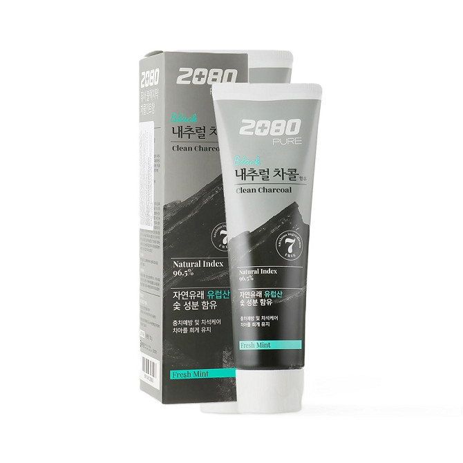 Зубная паста с древесным углем Pure Black Clean Charcoal 2080 120 г Винница - изображение 2