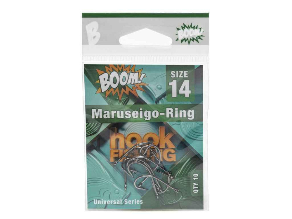 Крючок для мирной рыбы Maruseigo-Ring No14 (10 шт/уп) (BN) ТМ BOOM Киев - изображение 1