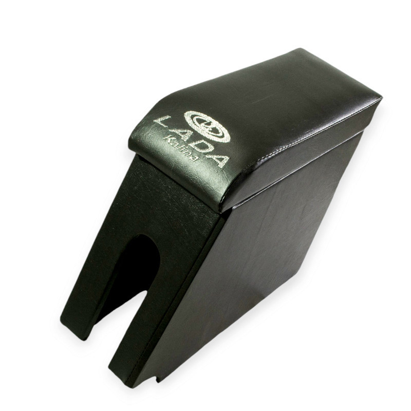 Подлокотник ваз 1117-1119 калина, 2112 черный с вышивкой (кожзам) Мукачево - изображение 1