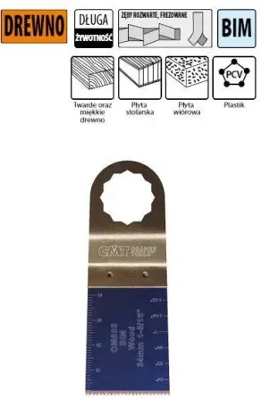 CMT 50 szt. Brzeszczotów 34mm z podwyższoną żywotnością do drewna uchwytem Fein SuperCut i Festool Vecturo OMS05X50 Киев
