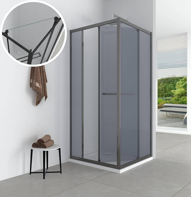 Душова кабіна квадратна без піддона DUNAJEC N90MS BRAVO (1уп.) (000031051) Київ - фото 3