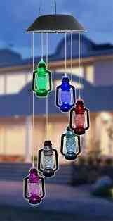 Садовый светильник-фонарь на солнечной панели разноцветный с реалистичным дизайном и защитой от вредителей Одесса