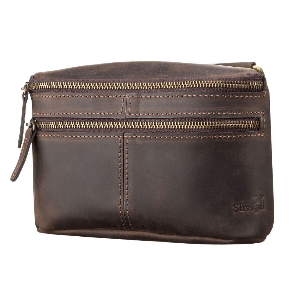 Сумка чоловіча шкіряна Коричнева (SHVIGEL) Київ - фото 12