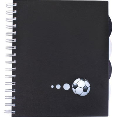 Блокнот Economix В5 Футбол, пластикова обкладинка з вирубкою та паперової вставкою, евроспіраль, 150 аркушів (E20228-01) Вінниця - фото 1