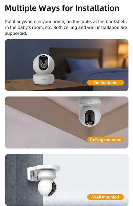 Поворотная Wl-Fl камера lmou Ranger SE 2мп (lPC-23 P) Imou Ranger SE 2MP (A23P) Харьков - изображение 3