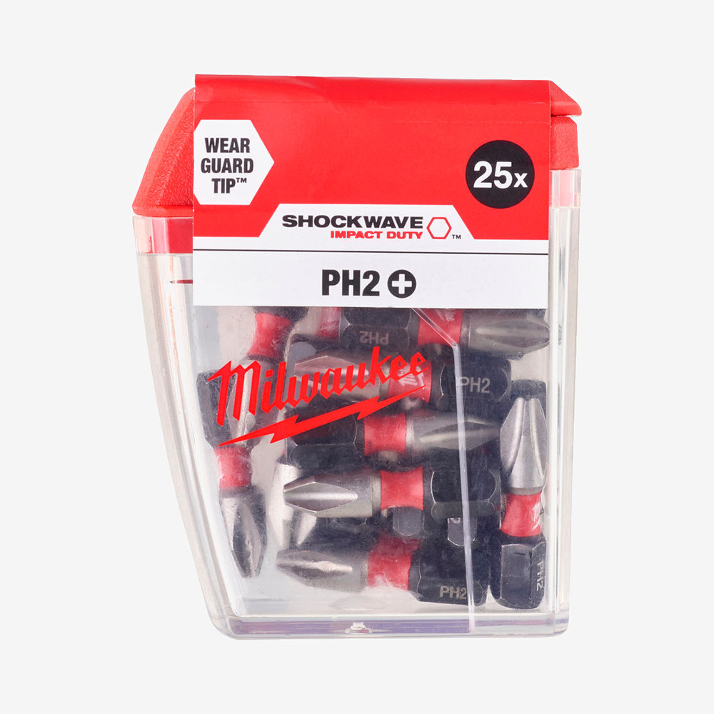 Бита SHOCKWAVE MILWAUKEE, PH2, 25мм, (25шт) Одесса - изображение 2
