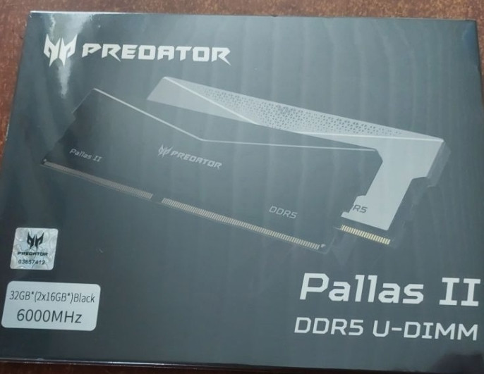 DDR5 acer  predator pallas 32gb 6000mhz cl 30. Київ - фото 2