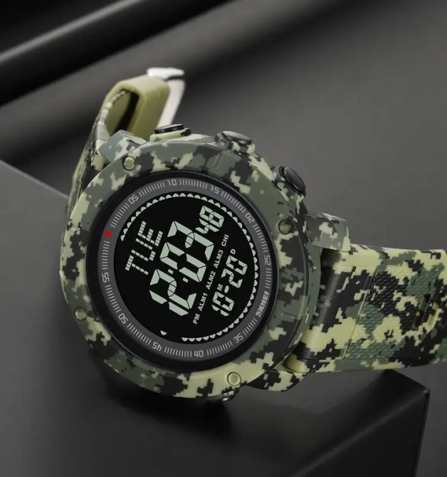 Мужские спортивные часы с компасом Skmei 2095 (Камуфляж) Винница - изображение 5