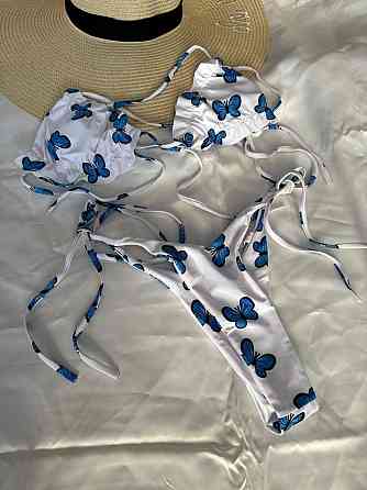 Жіночий роздільний купальник з принтом Білий S Харків