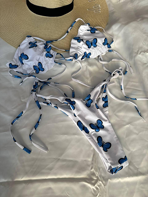 Женский раздельный купальник с принтом Белый S Харьков - изображение 3