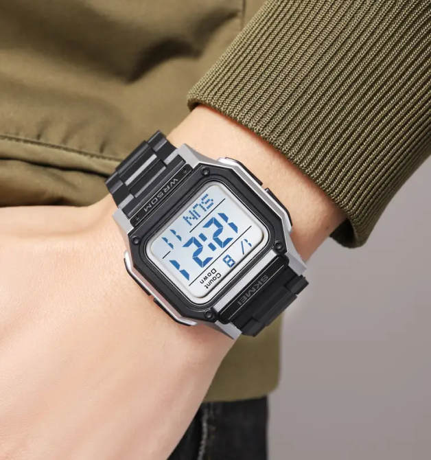 Годинник чоловічий спортивний наручний Skmei 2264 Ч/б зі сріблястим корпусом Вінниця - фото 6