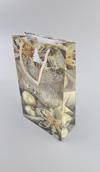 Новогодние пакеты для подарков, средний 17x26x8-035 (12 шт) Харьков - изображение 3