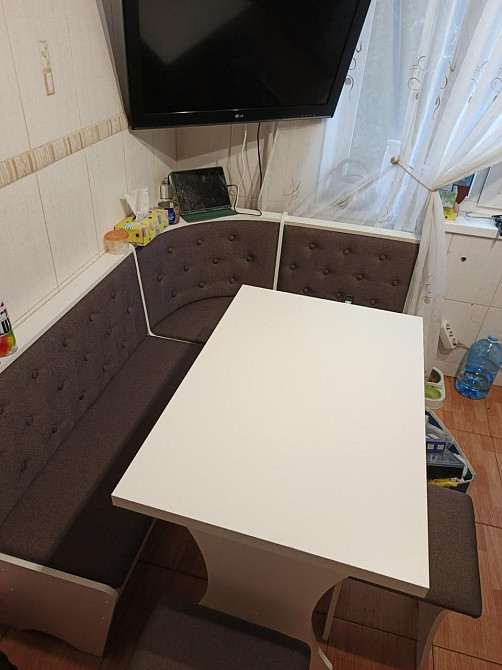 Стіл розкладний 59х89 см для кухонного куточка / Білий Львів - фото 8