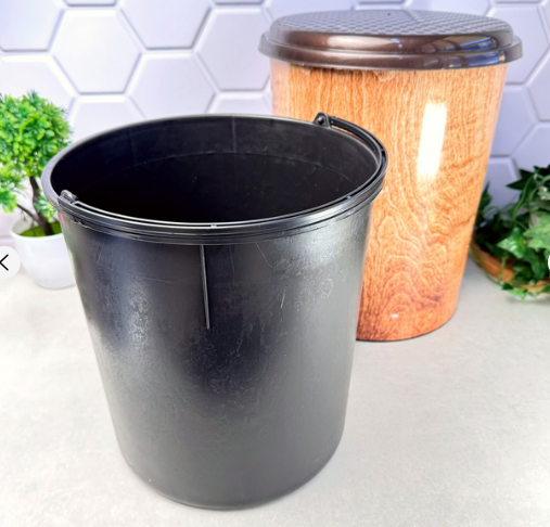 Відро для сміття 11л з педаллю пластик з малюнком Дерево нове ELIF Житомир - фото 4